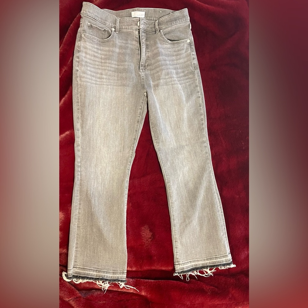 LOFT High Rise Kick Crop jeans.  Lightly worn. Size 29/8